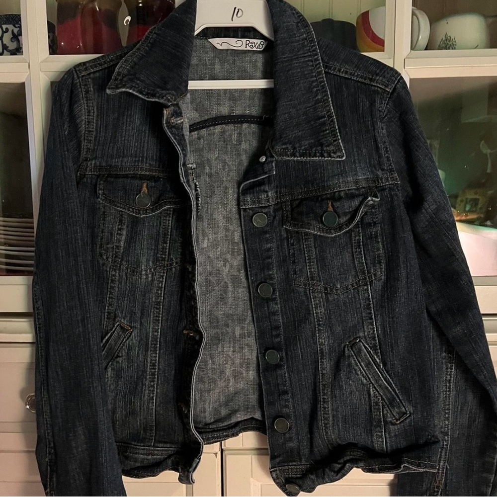 Black jean jacket